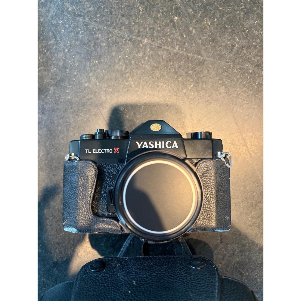 Yashica TL Electro X 35mm SLR Film Camera with Yashinon-DS 50mm f1.4 Lens Case